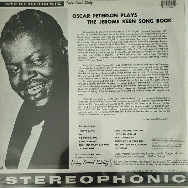 Oscar Peterson - Oscar Peterson Plays The Jerome Kern Songbook (Vinyl, LP, Album, Stereo) Near Mint (NM or M-) / Very Good Plus (VG+)