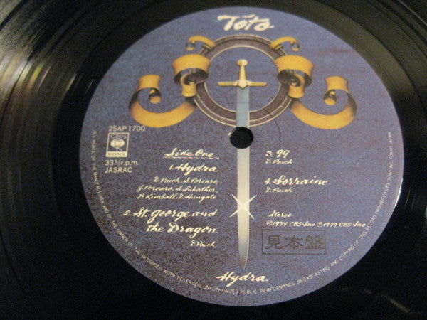 Toto - Hydra (Vinyl, LP, Album, Promo, Stereo) Good Plus (G+) / Good Plus (G+)