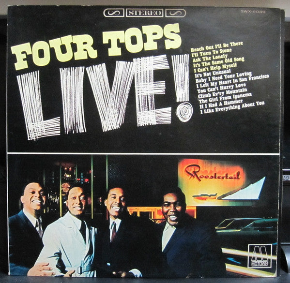 Four Tops - Four Tops Live = ライブ！ (Vinyl, LP, Album, Stereo)