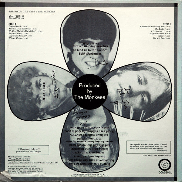 The Monkees - The Birds, The Bees & The Monkees (Vinyl, LP, Album, Stereo) Very Good (VG) / Very Good (VG)