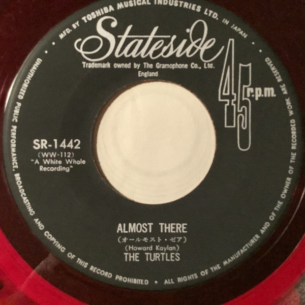 The Turtles - It Ain't Me Babe / Almost There (Vinyl, 7", Single, 45 RPM) Very Good (VG) / Very Good (VG)