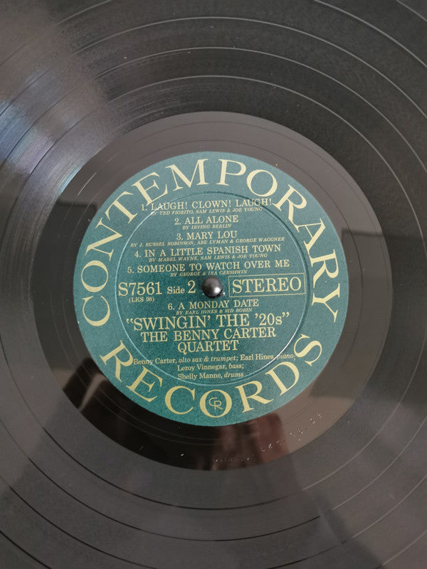 The Benny Carter Quartet - Swingin' The '20s (Vinyl, LP, Album, Stereo) Very Good Plus (VG+) / Very Good (VG)
