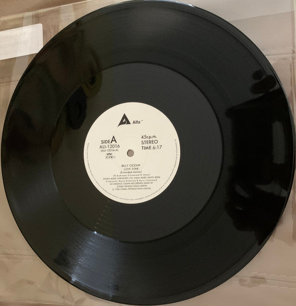 Billy Ocean - Love Zone (Vinyl, 12", 45 RPM, Single, Promo, Stereo) Very Good Plus (VG+) / Very Good (VG)