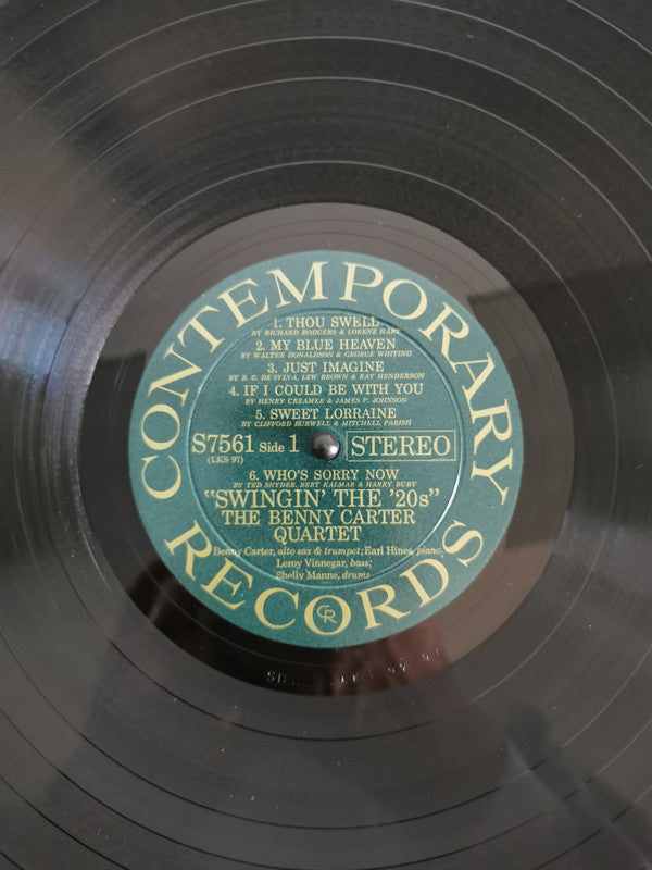 The Benny Carter Quartet - Swingin' The '20s (Vinyl, LP, Album, Stereo) Very Good Plus (VG+) / Very Good (VG)