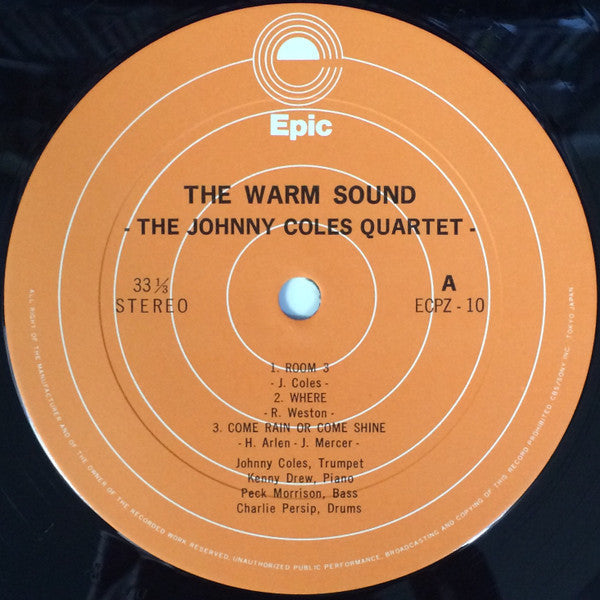 Johnny Coles Quartet - The Warm Sound (Vinyl, LP, Album, Reissue, Stereo) Very Good (VG) / Good Plus (G+)