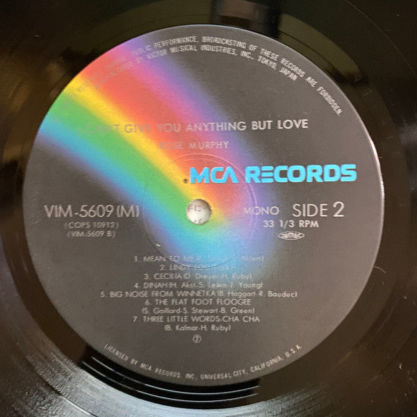Rose Murphy - I Can't Give You Anything But Love (Vinyl, LP, Compilation) Very Good Plus (VG+) / Very Good Plus (VG+)