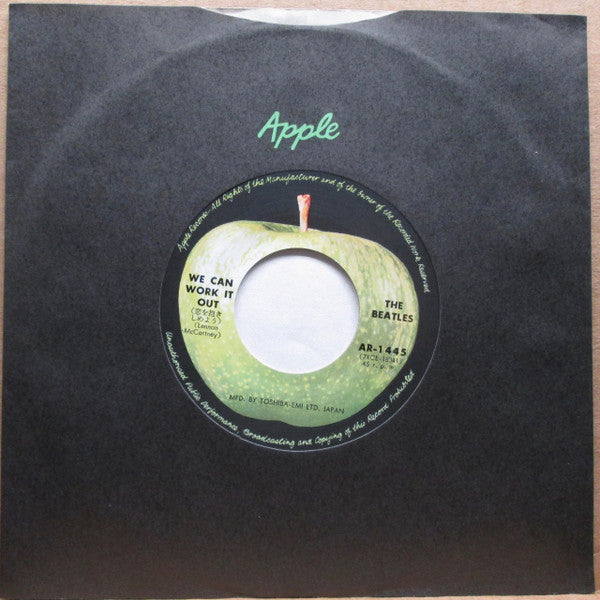 The Beatles - We Can Work It Out / Day Tripper (Vinyl, 7", 45 RPM, Single, Reissue, Mono) Very Good (VG) / Very Good (VG)