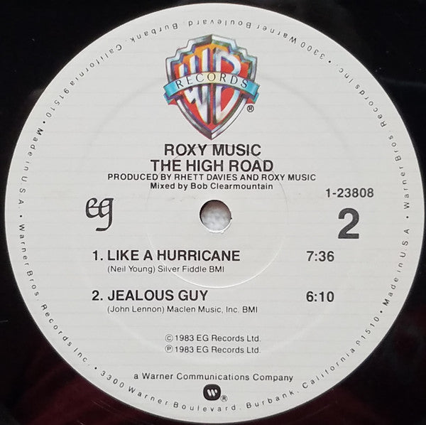 Roxy Music - The High Road (Vinyl, LP, Mini-Album) Very Good (VG) / Good Plus (G+)