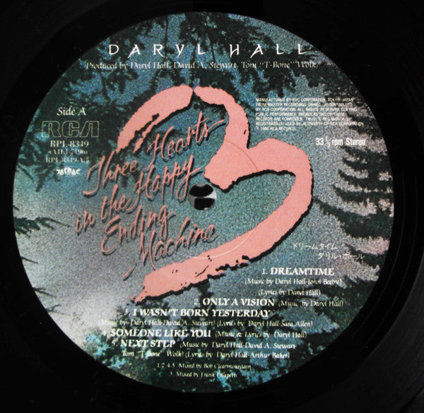 Daryl Hall - Three Hearts In The Happy Ending Machine (Vinyl, LP, Album) Very Good Plus (VG+) / Very Good (VG)