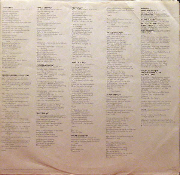 Firefall - Luna Sea (Vinyl, LP, Album) Very Good (VG) / Very Good (VG)