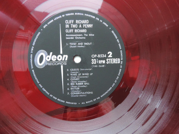 Cliff Richard - Two A Penny (Vinyl, LP, Album, Stereo) Good Plus (G+) / Very Good (VG)