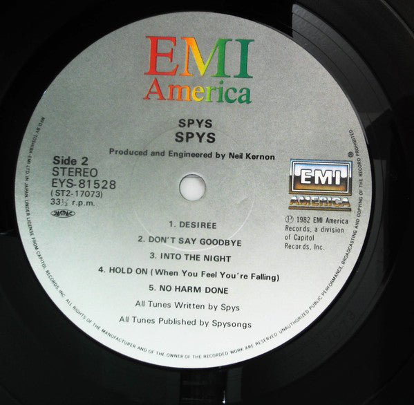 SPYS - S·P·Y·S (Vinyl, LP, Album) Very Good Plus (VG+) / Very Good Plus (VG+)