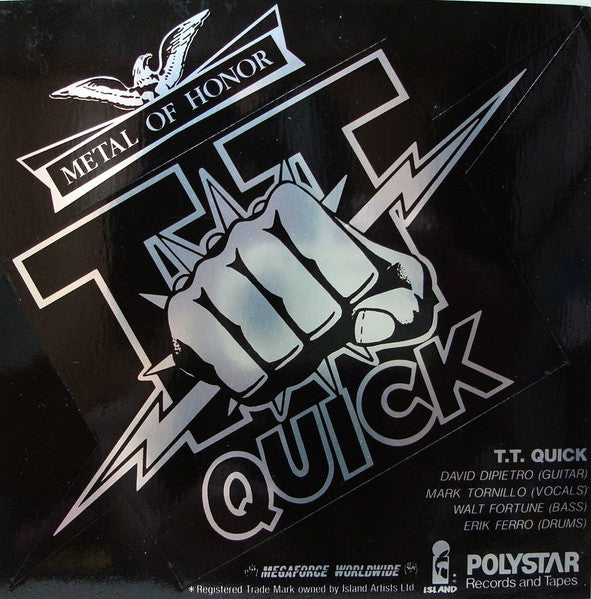 TT Quick - Metal Of Honor (Vinyl, LP, Album, Promo) Very Good Plus (VG+) / Very Good (VG)