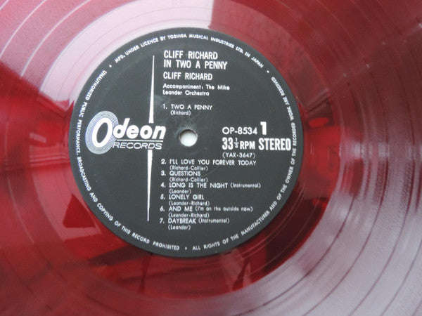 Cliff Richard - Two A Penny (Vinyl, LP, Album, Stereo) Good Plus (G+) / Very Good (VG)