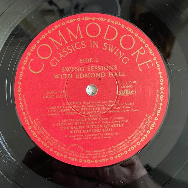 Edmond Hall - Swing Session (Vinyl, LP, Mono) Very Good (VG) / Very Good (VG)
