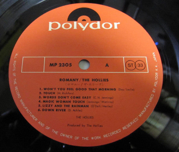 The Hollies - Romany (Vinyl, LP, Album, Stereo) Very Good (VG) / Very Good (VG)