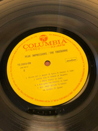 The Freeborne - Peak Impressions (Vinyl, LP, Album, Stereo) Very Good (VG) / Good Plus (G+)