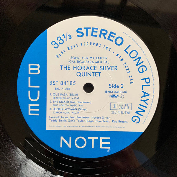 The Horace Silver Quintet - Song For My Father (Cantiga Para Meu Pai) (Vinyl, LP, Album, Promo, Reissue, Stereo) Near Mint (NM or M-) / Very Good Plus (VG+)