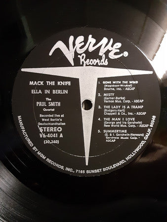 Ella Fitzgerald - Mack The Knife - Ella In Berlin (Vinyl, LP, Album, Reissue, Stereo) Very Good (VG) / Very Good (VG)