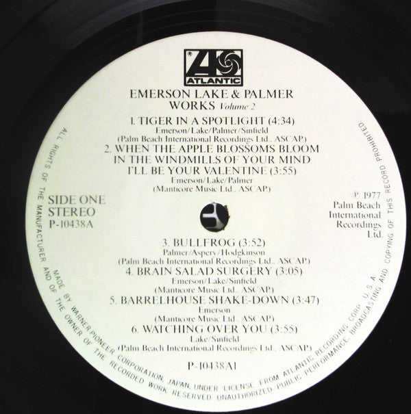 Emerson, Lake & Palmer - Works Volume 2 (Vinyl, LP, Album)