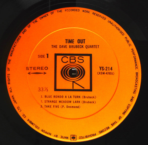The Dave Brubeck Quartet - Time Out (Vinyl, LP, Album, Stereo)
