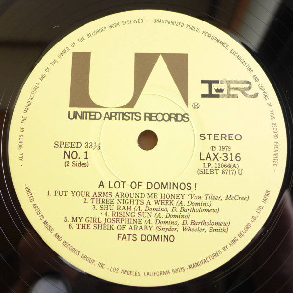 Fats Domino - ...A Lot Of Dominos! (Vinyl, LP, Album, Limited Edition, Reissue) Very Good Plus (VG+) / Very Good (VG)
