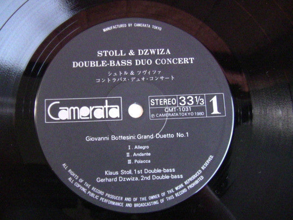 Giovanni Bottesini - Double-Bass Duo Concert (Vinyl, LP, Album) Near Mint (NM or M-) / Very Good Plus (VG+)