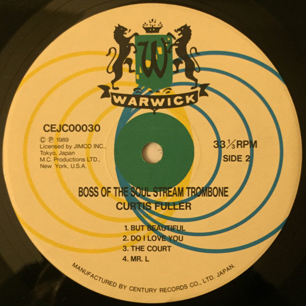 Curtis Fuller - Boss Of The Soul-Stream Trombone (Vinyl, LP, Album,...