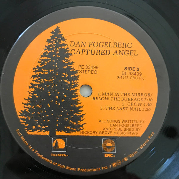 Dan Fogelberg - Captured Angel (Vinyl, LP, Album) Very Good Plus (VG+) / Very Good (VG)