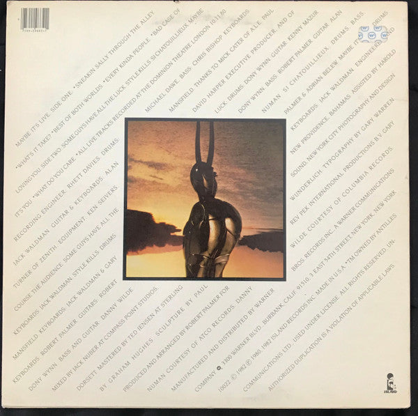 Robert Palmer - Maybe It's Live (Vinyl, LP, Album, Reissue) Good Plus (G+) / Very Good (VG)