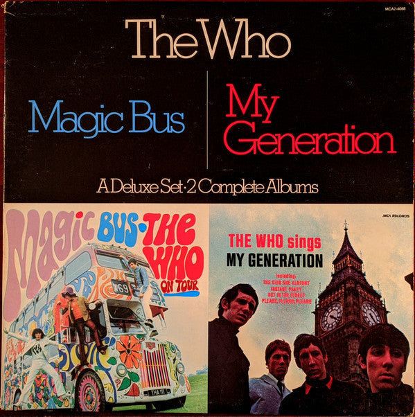 The Who - Magic Bus / The Who Sings My Generation (2xVinyl, LP, Compilation, Reissue) Good Plus (G+) / Very Good (VG)