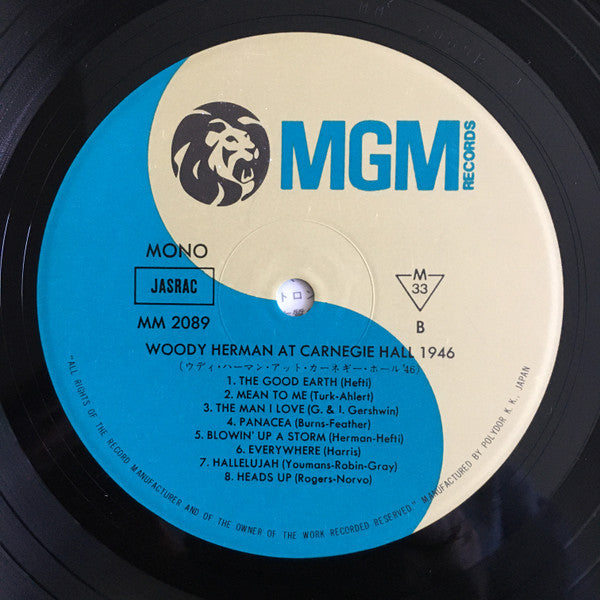 Woody Herman & The Herd - At Carnegie Hall, 1946 (Vinyl, LP, Album, Promo, Reissue, Mono) Very Good Plus (VG+) / Very Good Plus (VG+)