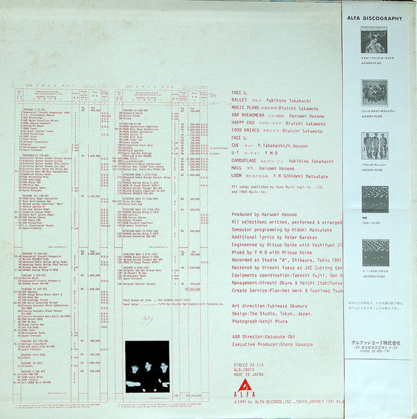 Yellow Magic Orchestra - BGM (Vinyl, LP, Album, Promo) Very Good Plus (VG+) / Very Good Plus (VG+)