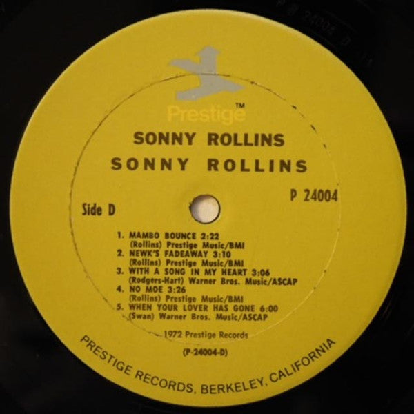 Sonny Rollins - Sonny Rollins (2xVinyl, LP, Compilation, Mono) Very Good Plus (VG+) / Good Plus (G+)