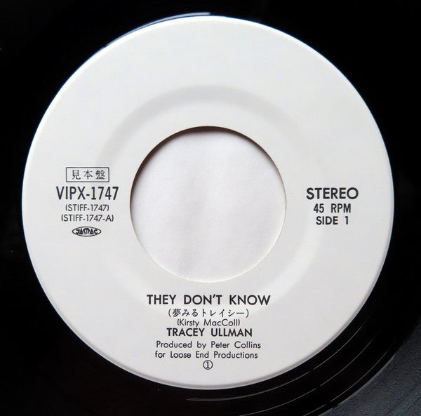 Tracey Ullman - They Don't Know (Vinyl, 7", Promo) Very Good Plus (VG+) / Very Good Plus (VG+)