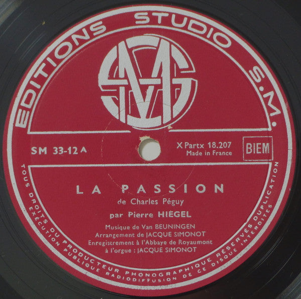 Pierre Hiégel - La Passion (Vinyl, LP, Album, Mono) Very Good Plus (VG+) / Very Good Plus (VG+)