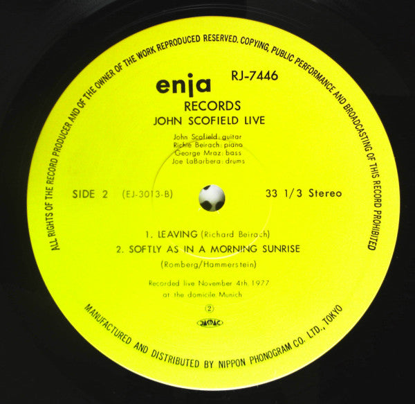 John Scofield - Live (Vinyl, LP, Album) Very Good (VG) / Very Good (VG)