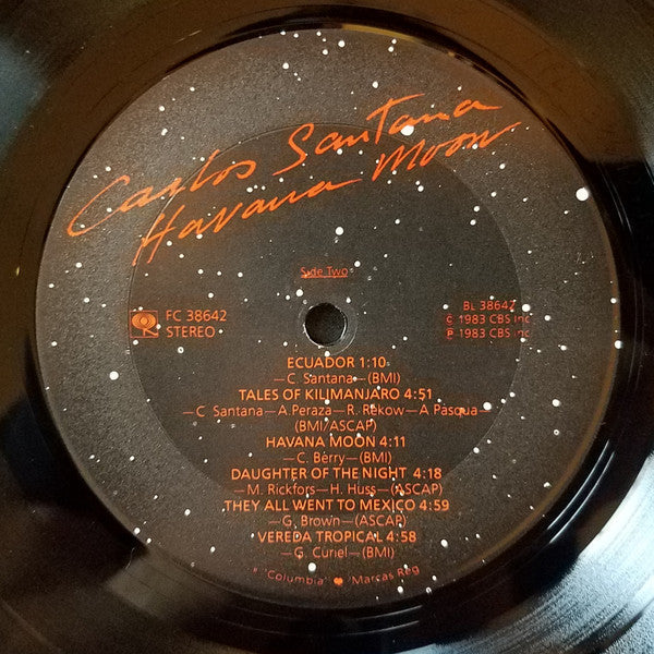Carlos Santana - Havana Moon (Vinyl, LP, Album) Near Mint (NM or M-) / Very Good Plus (VG+)