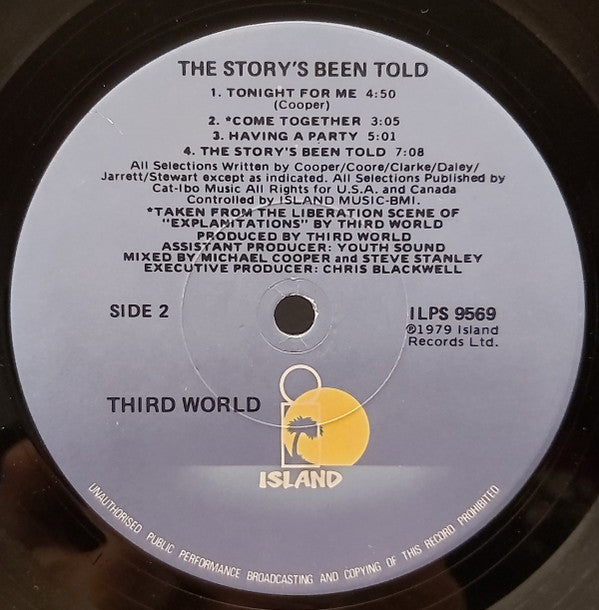 Third World - The Story's Been Told (Vinyl, LP, Album) Very Good (VG) / Very Good (VG)