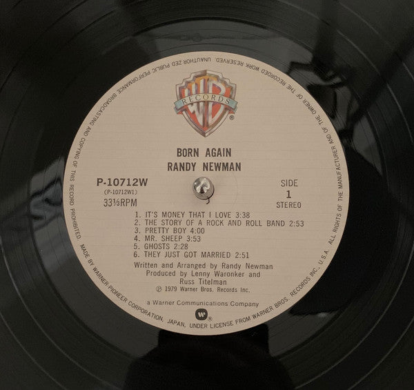Randy Newman - Born Again (Vinyl, LP, Album, Stereo) Very Good (VG) / Very Good Plus (VG+)