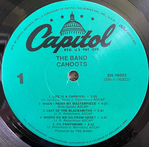 The Band - Cahoots (Vinyl, LP, Album, Reissue)