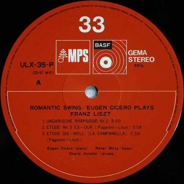 Eugen Cicero - Romantic Swing - Eugen Cicero Plays Franz Liszt (Vin...