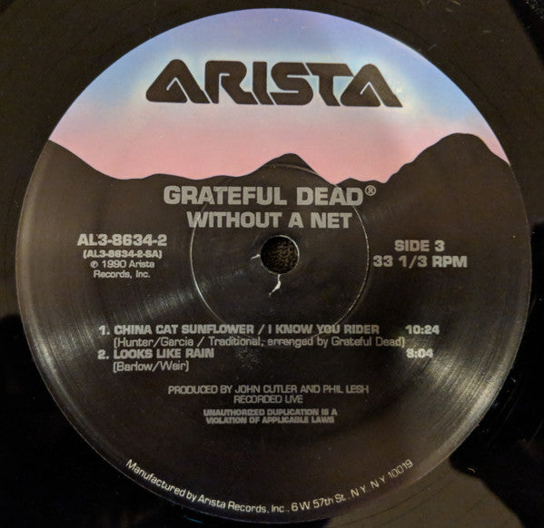 The Grateful Dead - Without A Net (3xVinyl, LP, Album) Near Mint (NM or M-) / Very Good Plus (VG+)