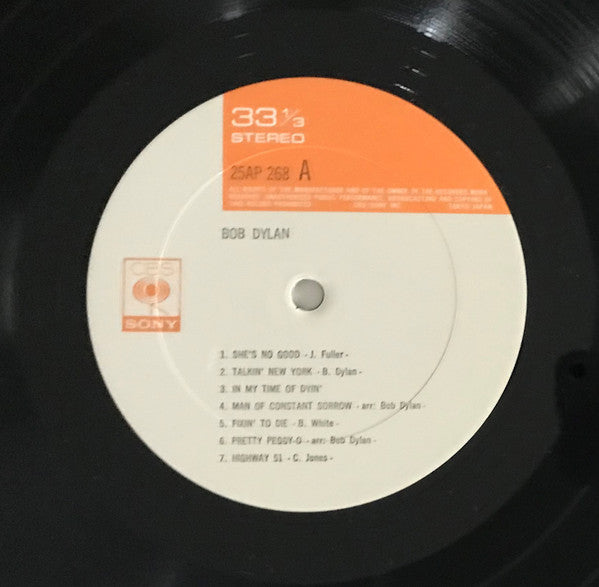 Bob Dylan - Bob Dylan (Vinyl, LP, Album, Reissue) Very Good (VG) / Very Good (VG)