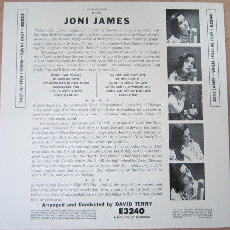 Joni James - When I Fall In Love (Vinyl, LP, Album) Very Good (VG) / Near Mint (NM or M-)