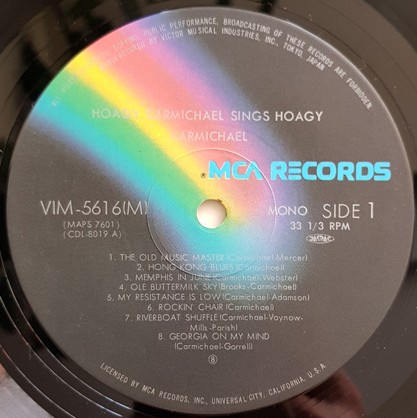 Hoagy Carmichael - Hoagy Carmichael Sings Hoagy Carmichael (Vinyl, LP, Compilation, Reissue, Mono) Very Good Plus (VG+) / Very Good Plus (VG+)