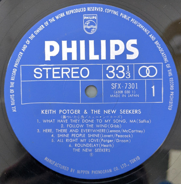 Keith Potger - Keith Potger & The New Seekers (Vinyl, LP, Album, Stereo) Very Good (VG) / Very Good (VG)