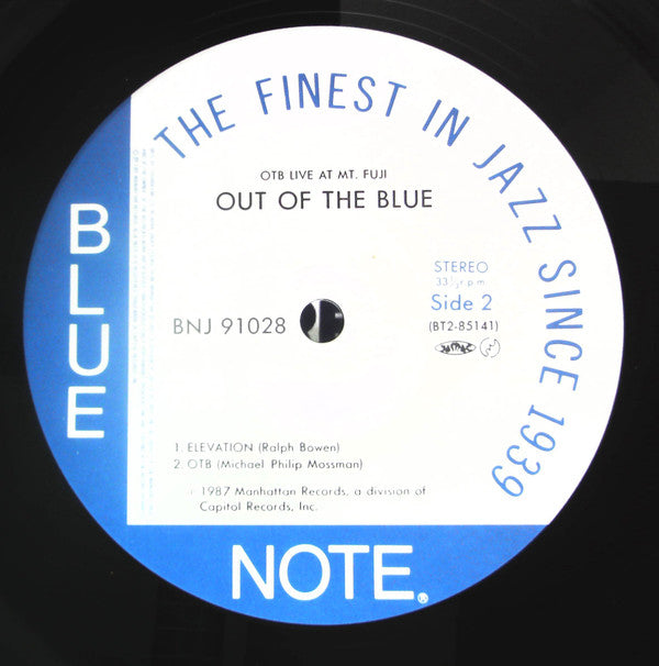 Out Of The Blue (3) - Live At Mt. Fuji (Vinyl, LP, Album) Near Mint (NM or M-) / Very Good Plus (VG+)