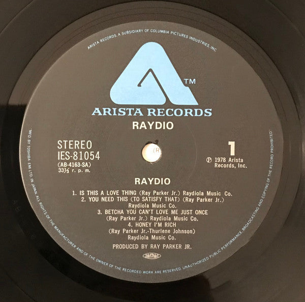 Raydio - Raydio (Vinyl, LP, Album) Very Good (VG) / Very Good (VG)