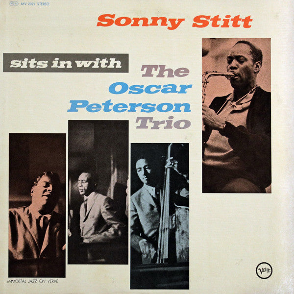 Sonny Stitt - Sonny Stitt Sits In With The Oscar Peterson Trio (Vinyl, LP, Album, Reissue, Stereo) Very Good (VG) / Very Good (VG)